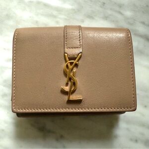 YSL Pink Leather Wallet